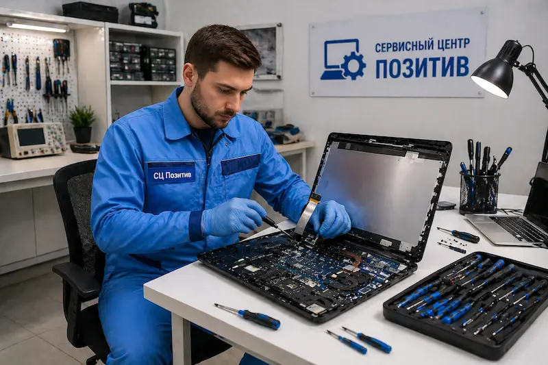 Замена шлейфа матрицы ноутбука в Хотьково