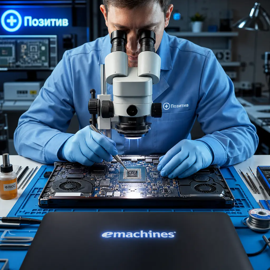 Замена видеокарты ноутбука Emachines в Хотьково