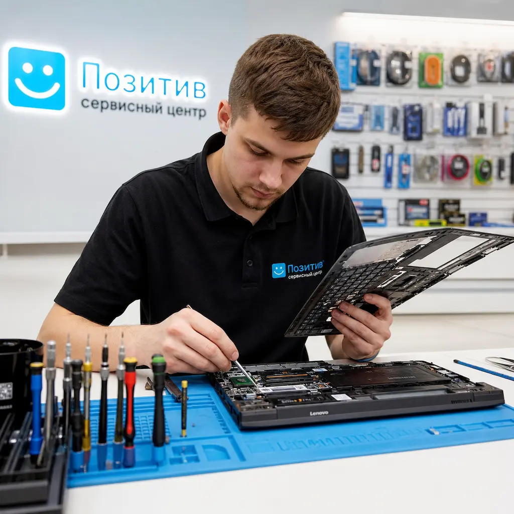 заменить клавиатуру на ноутбуке Lenovo в Хотьково