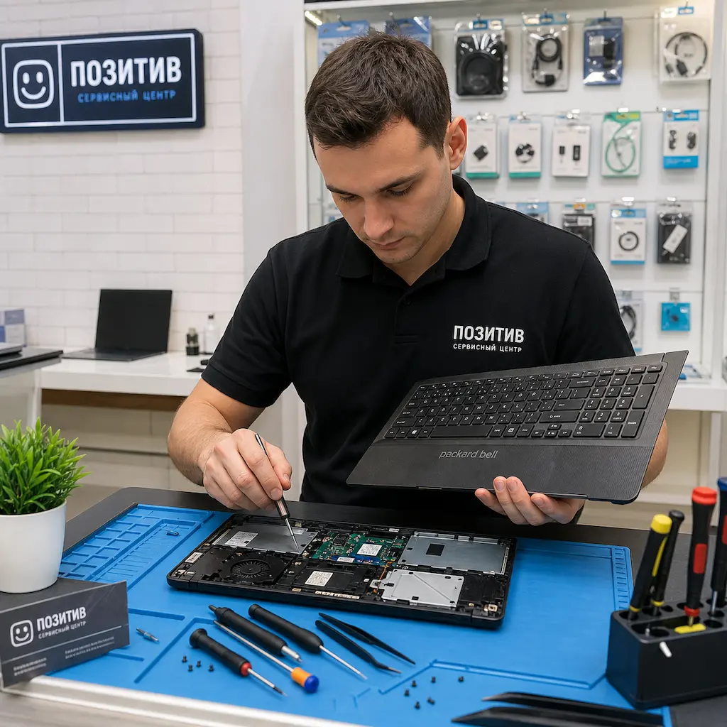 заменить клавиатуру на ноутбуке Packard Bell в Хотьково