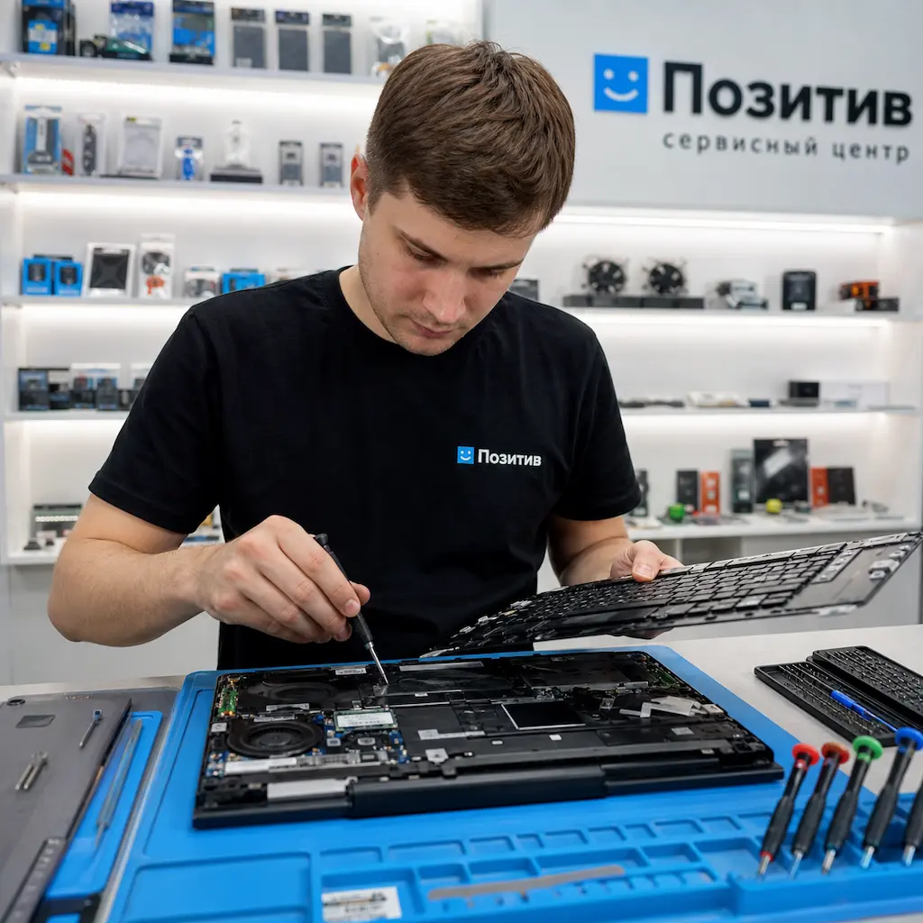 заменить клавиатуру на ноутбуке Samsung в Хотьково
