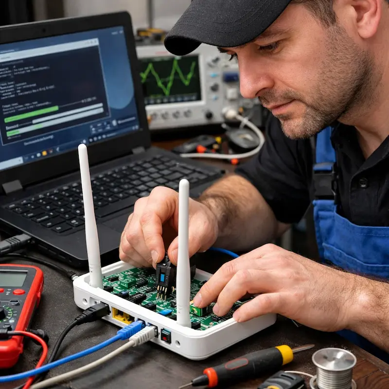 Перепрошивка WiFi роутера в Хотьково