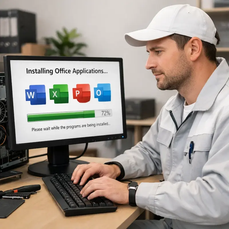 установка офисных программ на компьютер в Хотьково