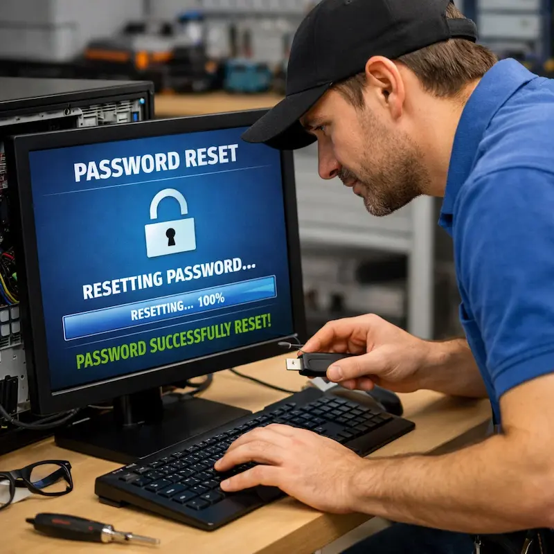 Сброс пароля от компьютера в Хотьково