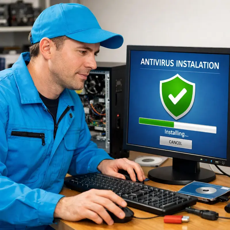 Установка антивируса на ноутбук в Хотьково